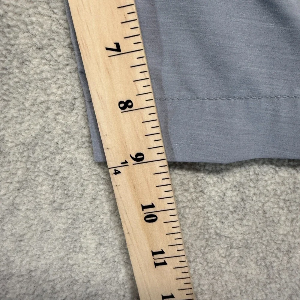 Faherty Mens All Day Shorts Gray Flat Front Quick Dry Stretch Casual Hybrid 34